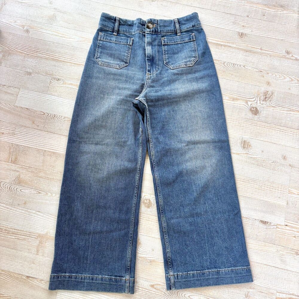 Classic High-Rise Wide Leg Women's Jeans - Blue